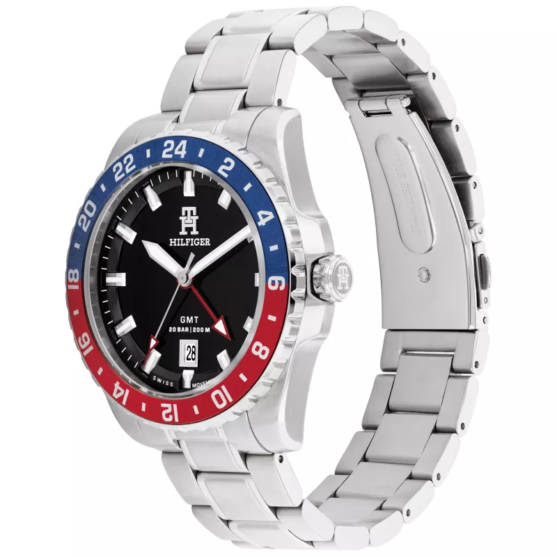 Tommy Hilfiger Meeste 1792131 Analoog Kvartskell 42mm Sinine Sihtnäidik Pruun Nahkrihm