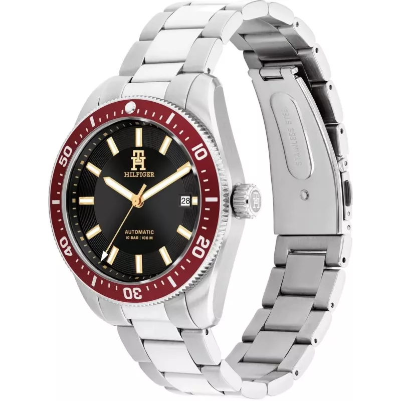 Tommy Hilfiger meeste 1792154 kvartskell roostevabast terasest 40mm sinise sihverplaadiga