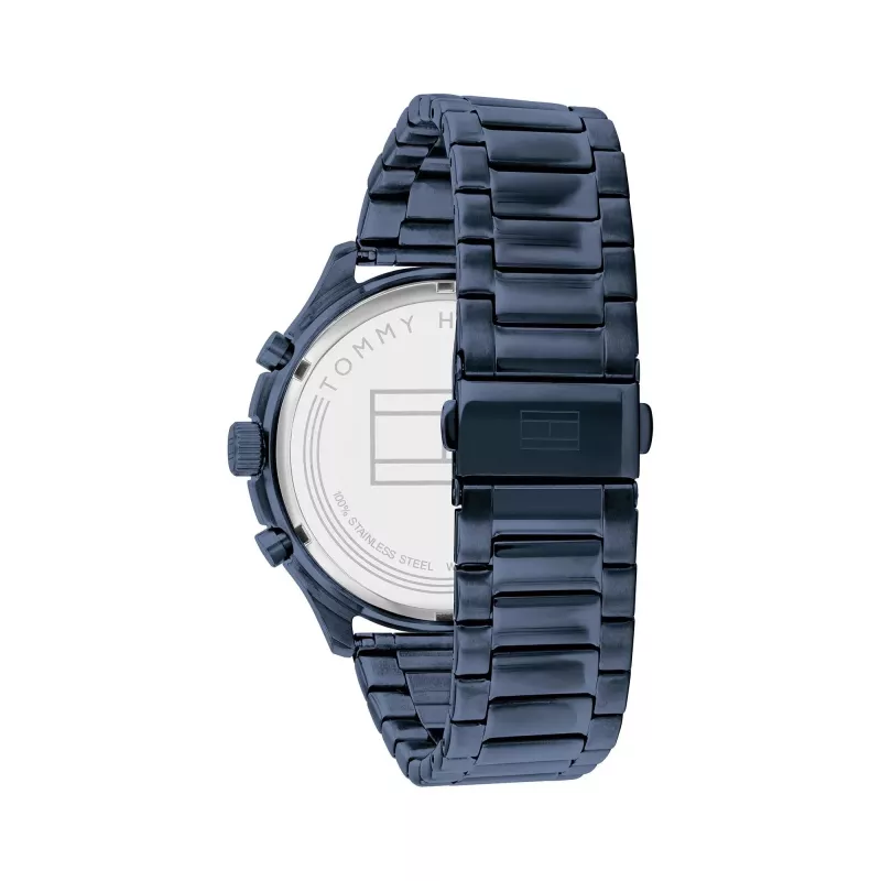Tommy Hilfiger Meeste Damon Kvartskell 1791853 44mm Sinine Silikoon