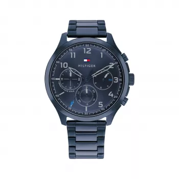 Tommy Hilfiger Meeste Damon Kvartskell 1791853 44mm Sinine Silikoon