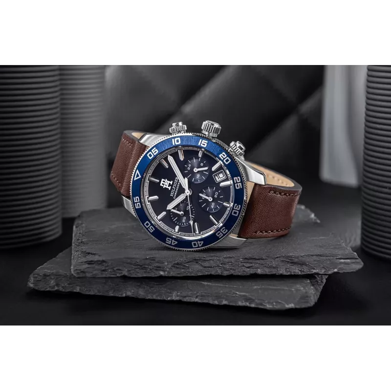 Tommy Hilfiger meeste Damon kvartskell 1792163 41mm roostevabast terasest sinise numbrilaual