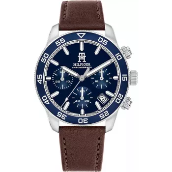 Tommy Hilfiger meeste Damon kvartskell 1792163 41mm roostevabast terasest sinise numbrilaual