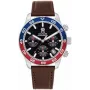 Tommy Hilfiger meeste Damon kvartskell 1792166 40mm sinise numbrilaud ja pruuni nahkrihmaga