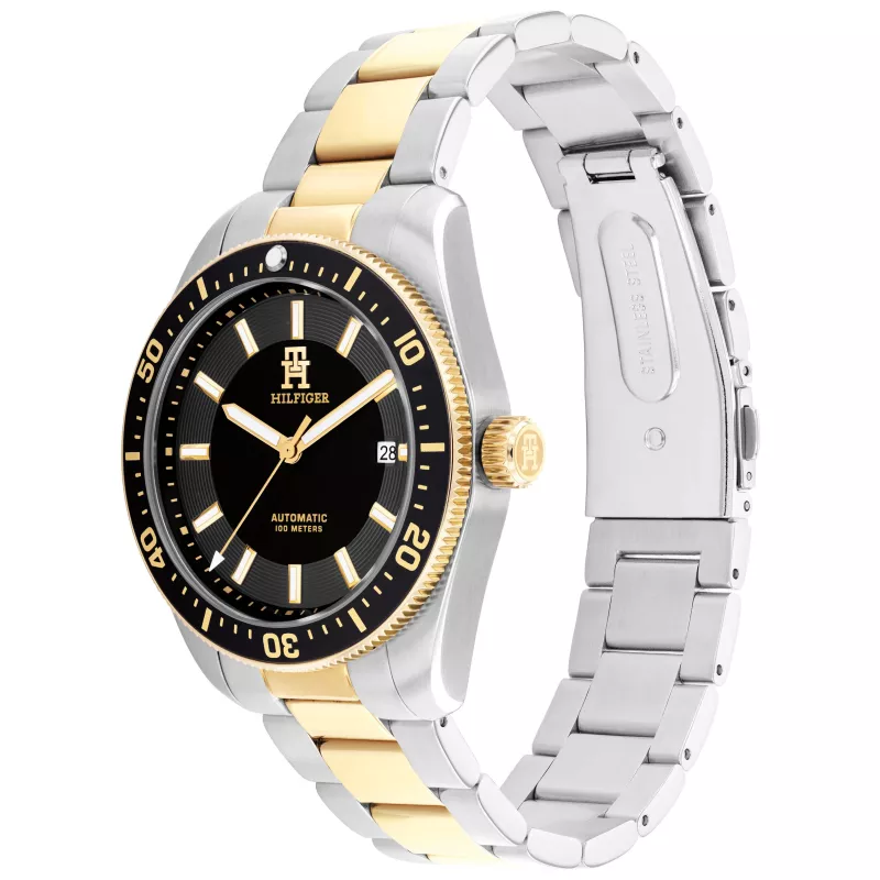 Tommy Hilfiger Men's Deacon Quartz Watch 40mm Blue Dial Stainless Steel Mesh
