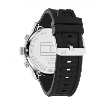 Tommy Hilfiger Men's Decker Quartz Analog Watch 1792074 44mm Stainless Steel Blue Dial