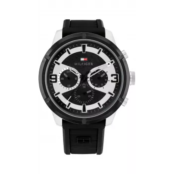 Tommy Hilfiger Men's Decker Quartz Analog Watch 1792074 44mm Stainless Steel Blue Dial
