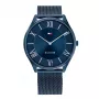 Tommy Hilfiger Decker meeste kvartskell 1710514 43mm sinise numbrilaud ja pruuni nahkrihmaga