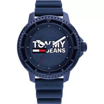 Tommy Hilfiger meeste Decker kvartskell 1792000 46 mm sinise numbrilaud ja pruuni nahkrihmaga