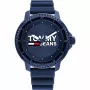 Tommy Hilfiger meeste Decker kvartskell 1792000 46 mm sinise numbrilaud ja pruuni nahkrihmaga