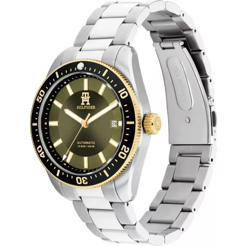 Tommy Hilfiger Meeste Decker Kvartskell 1792155 40mm Sinise Sihtnäidikuga Roostevabast Terasest