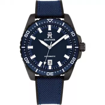 Tommy Hilfiger Men's Decker Quartz Watch 1792160 42mm Stainless Steel Blue Dial