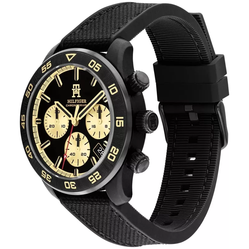 Tommy Hilfiger Decker meeste kvartskell 1792182 41mm sinine sihverplaat pruun nahk