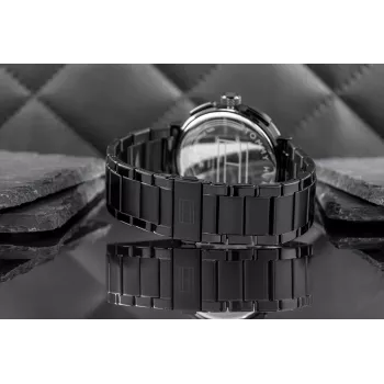 Tommy Hilfiger meeste Decker kvartskell 44mm roostevaba teras sinine sihverplaat pruun nahkrihm