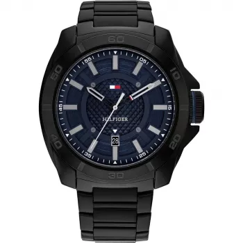 Tommy Hilfiger Men's Quartz Analog Watch 1792139 49mm Blue Silicone