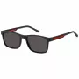 TOMMY HILFIGER Meeste Päikeseprillid TH2089S003IR Ruudukujuline Must Raam Hallid Läätsed 56mm