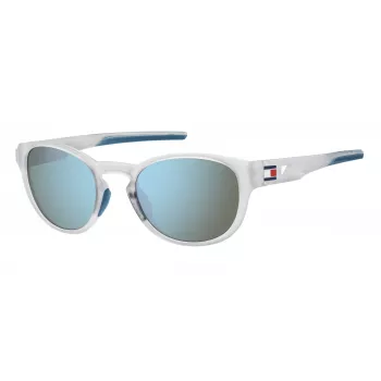 Tommy Hilfiger Meeste TH-1912-S-2M4 Ristkülikukujulised Päikeseprillid - Must Raam Suitsuhall Lääts 54mm