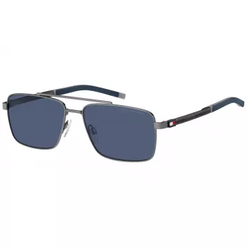 Tommy Hilfiger TH-2078-S-R80 meeste päikeseprillid - must raam, hallid läätsed 58/16/145 mm