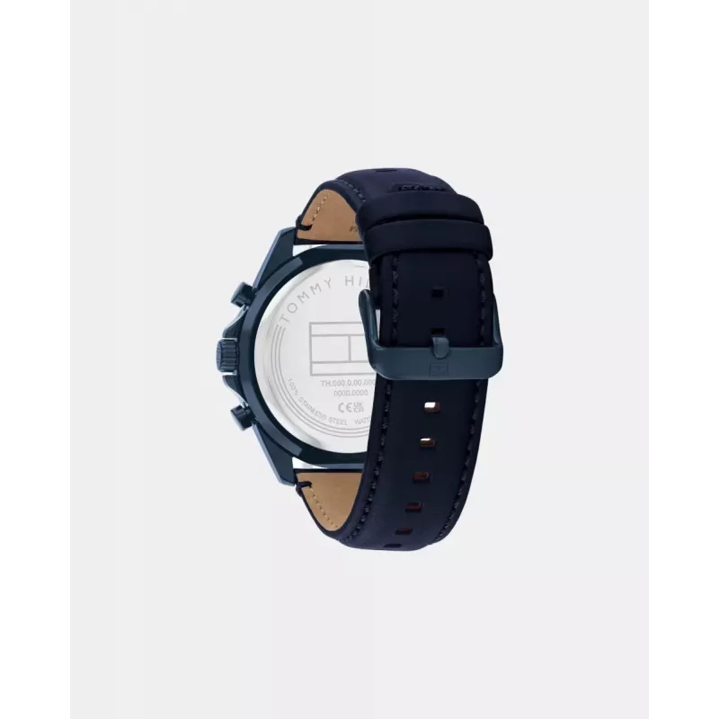 TOMMY HILFIGER meeste käekell 1710655 48mm roostevabast terasest sinise numbrilaual