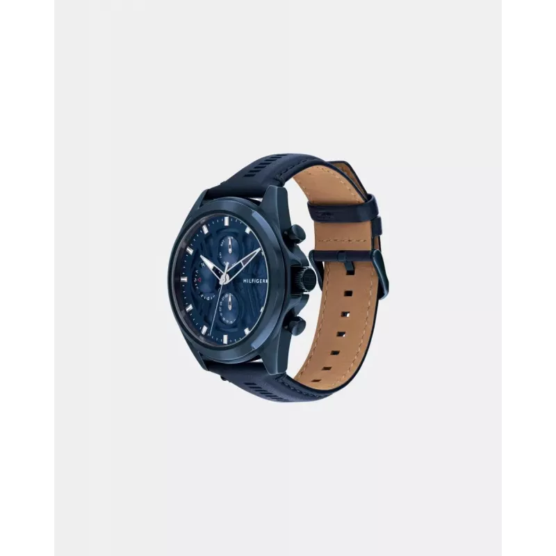 TOMMY HILFIGER meeste käekell 1710655 48mm roostevabast terasest sinise numbrilaual