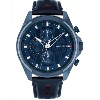 TOMMY HILFIGER meeste käekell 1710655 48mm roostevabast terasest sinise numbrilaual