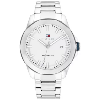 Tommy Hilfiger meeste käekell 1710695 42mm sinise numbrilaud ja roostevabast terasest võrkrihm