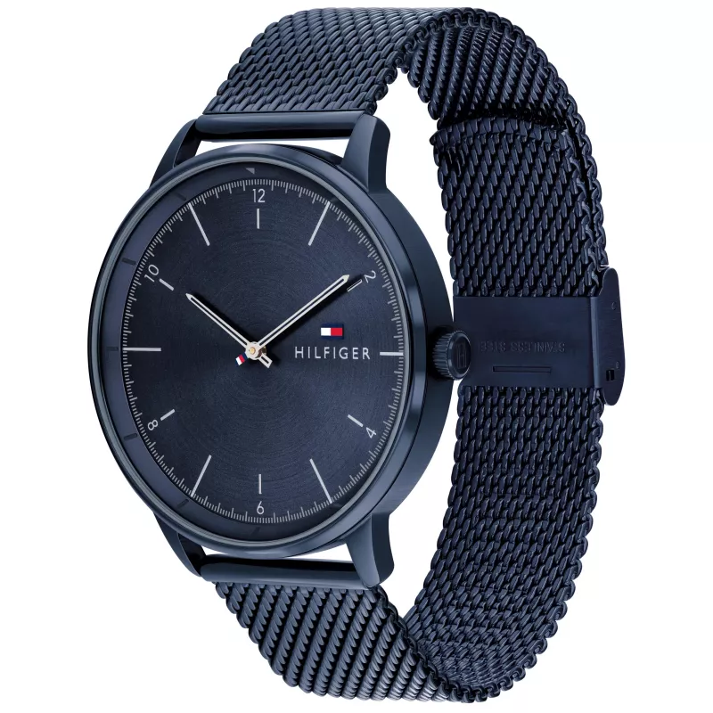 Tommy Hilfiger meeste käekell 1791841 43mm roostevaba teras sinine sihverplaat