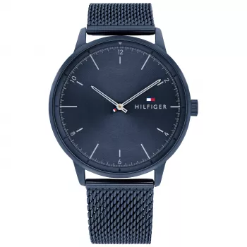 Tommy Hilfiger meeste käekell 1791841 43mm roostevaba teras sinine sihverplaat
