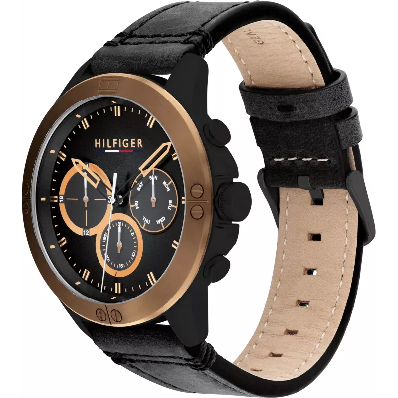 Tommy Hilfiger meeste käekell 1791893 46mm roostevabast terasest sinise sihverplaadiga