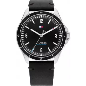 Tommy Hilfiger meeste käekell 1791904 44mm roostevabast terasest sinise sihverplaadiga