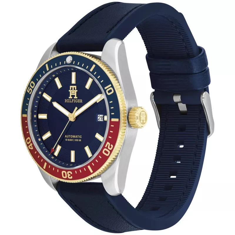 Tommy Hilfiger meeste käekell 1792141 40mm roostevabast terasest sinise sihverplaadiga