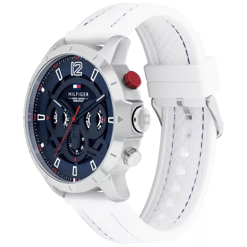 Tommy Hilfiger meeste käekell 1792148 46mm roostevabast terasest sinise numbrilauale