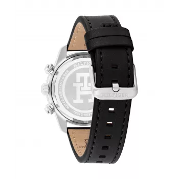 Tommy Hilfiger meeste käekell 1792162 41mm roostevabast terasest sinise numbrilaud ja pruuni nahkrihmaga