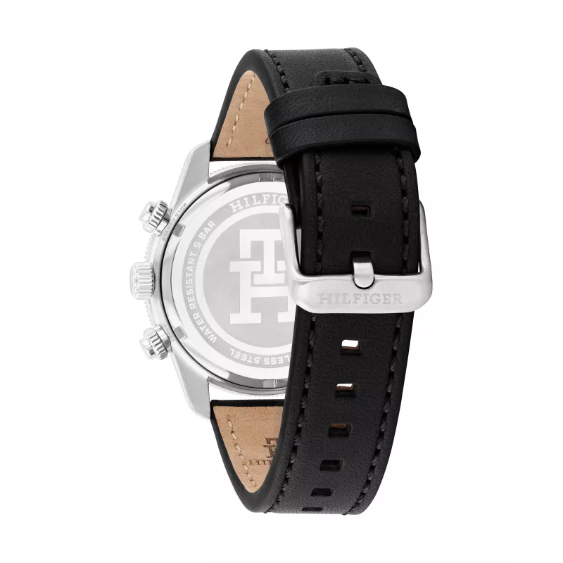 Tommy Hilfiger meeste käekell 1792162 41mm roostevabast terasest sinise numbrilaud ja pruuni nahkrihmaga