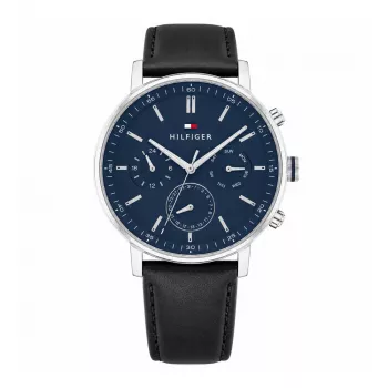 Tommy Hilfiger meeste käekell 2770161 - 44mm sinise numbrilaud ja roostevabast terasest käevõru