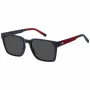 TOMMY HILFIGER TH-2143-S-8RU Meeste ristkülikukujulised päikeseprillid, Havana, pruun lääts, 55/19/145 mm