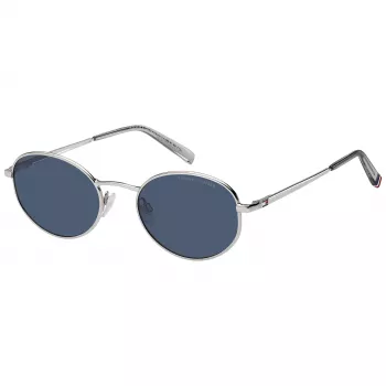 Tommy Hilfiger TH-2219-S-010 Unisex Päikeseprillid - Must atsetaatraam, hallid polükarbonaat läätsed, UV400 kaitse, 55/21/145 mm
