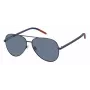Tommy Hilfiger TJ-0008-S-FLL Unisex Ristkülikukujulised Päikeseprillid - Must atsetaatraam, Hallid polükarbonaat läätsed, UV400 kaitse