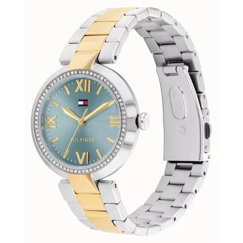 Tommy Hilfiger naiste 1782680 kvartskell analoog 34 mm hõbedane roostevabast terasest võrk