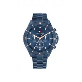 Tommy Hilfiger naiste Piper kvarts-analoogkell 40mm hõbedane roostevabast terasest võrk 1782743