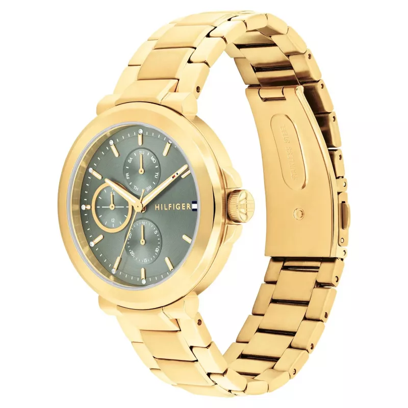 Tommy Hilfiger Naiste Pippa Kvartskell 1782755 38mm Hõbedane Sihtkett Kahetooniline Roostevaba Teras