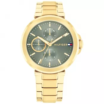 Tommy Hilfiger Naiste Pippa Kvartskell 1782755 38mm Hõbedane Sihtkett Kahetooniline Roostevaba Teras