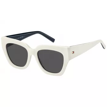 TOMMY HILFIGER Naiste päikeseprillid TH-2223-S-SZJ Havana atsetaat ruudukujuline raam pruuni gradiendi läätsedega 53/19/140 mm
