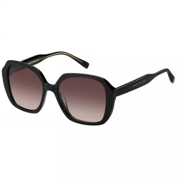 Tommy Hilfiger naiste päikeseprillid TH-2105-S-807 - must raam, hallid läätsed 54mm