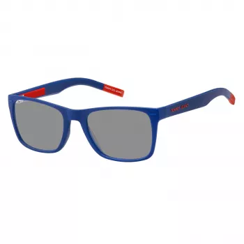 TOMMY JEANS TJ-0045-S-8RU Unisex Päikeseprillid - Must raam, Hall lääts 52/19/140 mm