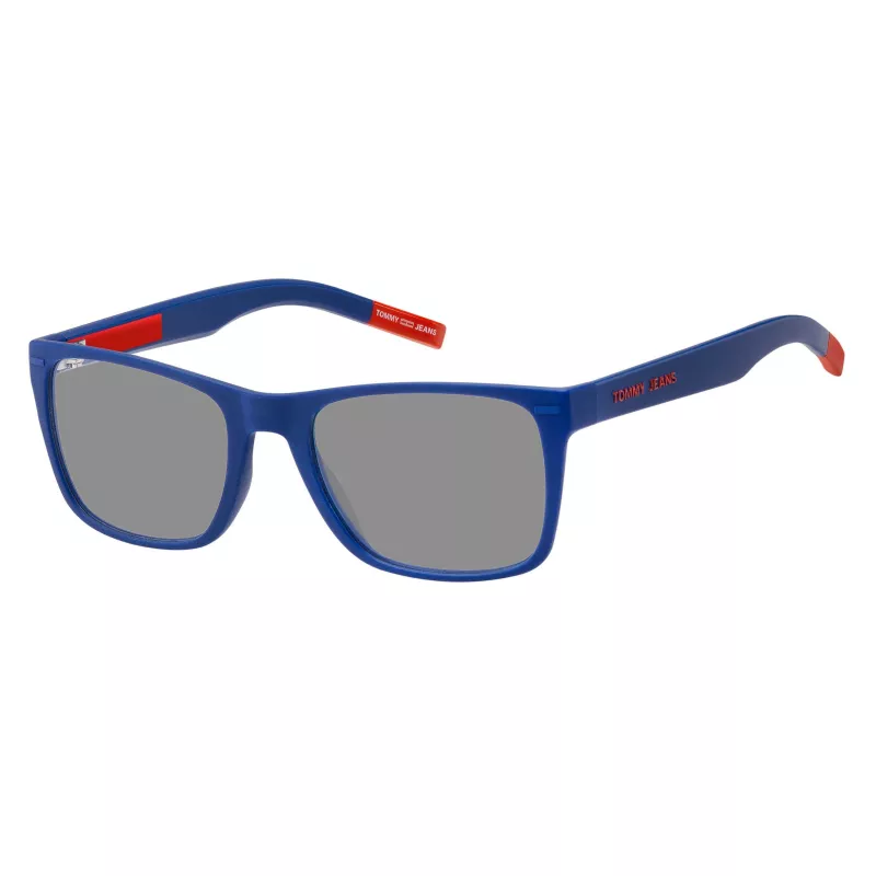 TOMMY JEANS TJ-0045-S-8RU Unisex Päikeseprillid - Must raam, Hall lääts 52/19/140 mm
