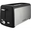 Tornado TTA-7402-GS röster - 2 viilu 1400W pop-up röster 7 pruunistustasemega, must/hõbe
