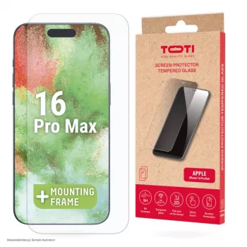 TOTI Karastatud Klaas 2D Ekraanikaitse Täiskattega iPhone 16 Pro Max Läbipaistev