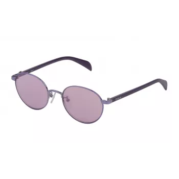 TOUS STO393-5008RB Päikeseprillid Naine Pruun Havana Atsetaat Ruudukujuline Raam UV400