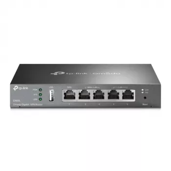 TP-LINK ER605 SafeStream Router - Gigabit VPN-ruuter 4-pordilise lülitiga, 3 WAN-porti, seinale paigaldatav
