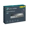 TP-LINK ER605 SafeStream Router - Gigabit VPN-ruuter 4-pordilise lülitiga, 3 WAN-porti, seinale paigaldatav